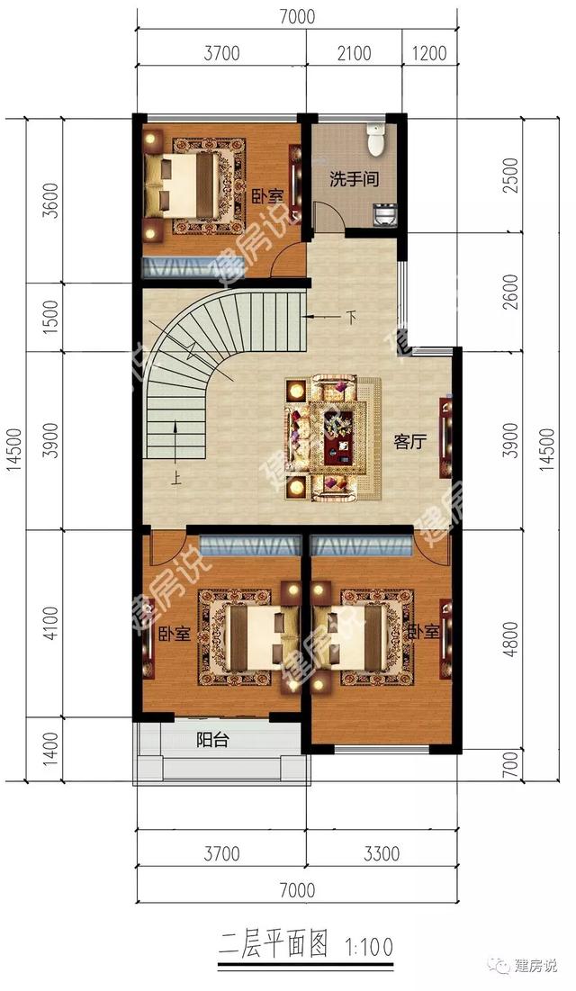 宅基地小不要緊，給大家推薦這款小面積自建房設(shè)計(jì)圖