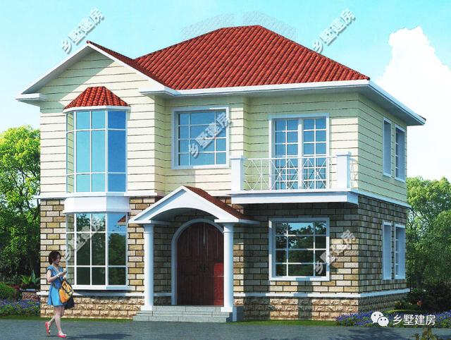 今天介紹這兩款農(nóng)村自建房設(shè)計(jì)圖，花少的錢住高級(jí)的別墅