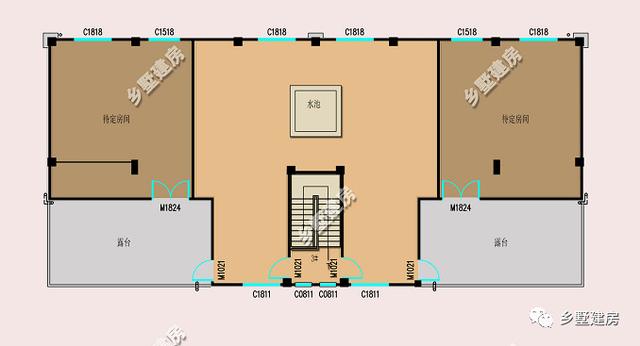 這款雙拼別墅設(shè)計(jì)圖適合家里有兩個(gè)兒子的家庭建造