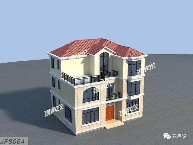 這款別墅設(shè)計(jì)圖在農(nóng)村非常受歡迎，外觀非常時(shí)尚，典型的歐式風(fēng)格，符合現(xiàn)在農(nóng)村的主流審美