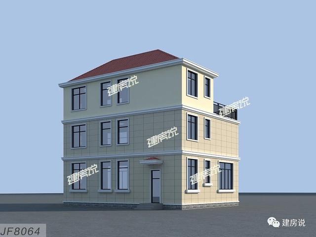 這款別墅設(shè)計(jì)圖在農(nóng)村非常受歡迎，外觀非常時(shí)尚，典型的歐式風(fēng)格，符合現(xiàn)在農(nóng)村的主流審美