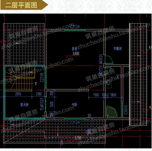 一層帶閣樓地中海風(fēng)格農(nóng)村小別墅設(shè)計(jì)施工效果圖，戶(hù)型精美漂亮，造價(jià)不高