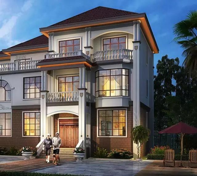 私人定制的三層歐式別墅設(shè)計圖，建棟漂亮別墅來享受生活吧