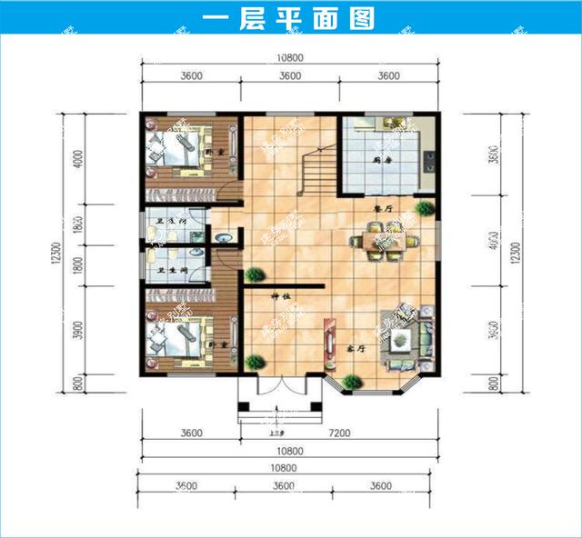 農(nóng)村三層別墅設(shè)計(jì)圖，外觀低調(diào)，內(nèi)置布局足夠滿足農(nóng)村家庭的日常生活