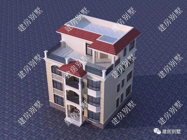 四層自建房設(shè)計(jì)圖，平屋頂+飄窗，外觀精美，室內(nèi)布局實(shí)用