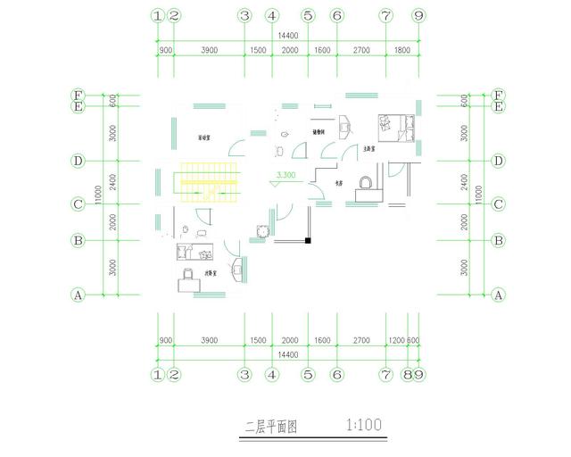 新中式農(nóng)村三層自建房設(shè)計圖紙帶外觀圖，占地110平方米
