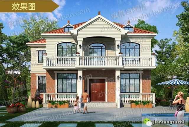 給大家挑選了3款二層農(nóng)村自建房全套CAD設(shè)計施工圖（附效果圖）