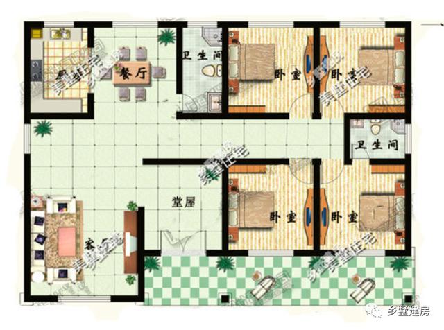 三款適合在農(nóng)村自建的一層別墅設(shè)計圖，簡單經(jīng)濟(jì)適用，性價比也超高
