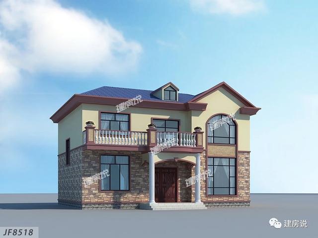 有宅基地一定要蓋一棟別墅，這款二層別墅設(shè)計(jì)圖推薦給你