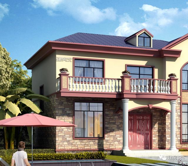 有宅基地一定要蓋一棟別墅，這款二層別墅設(shè)計(jì)圖推薦給你