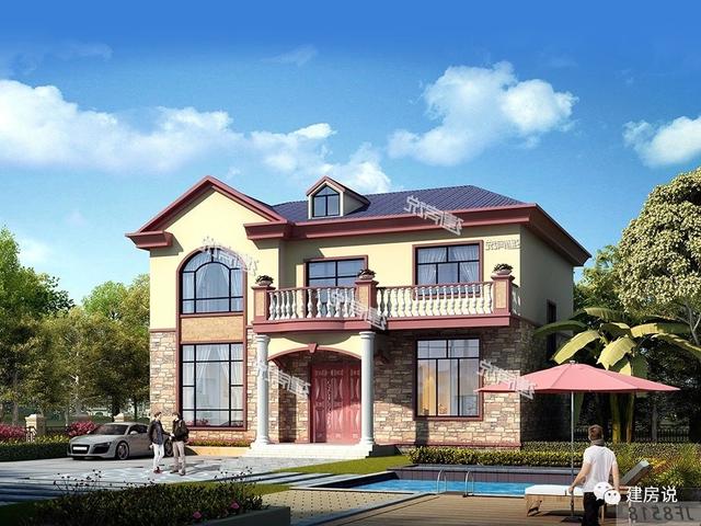 有宅基地一定要蓋一棟別墅，這款二層別墅設(shè)計(jì)圖推薦給你