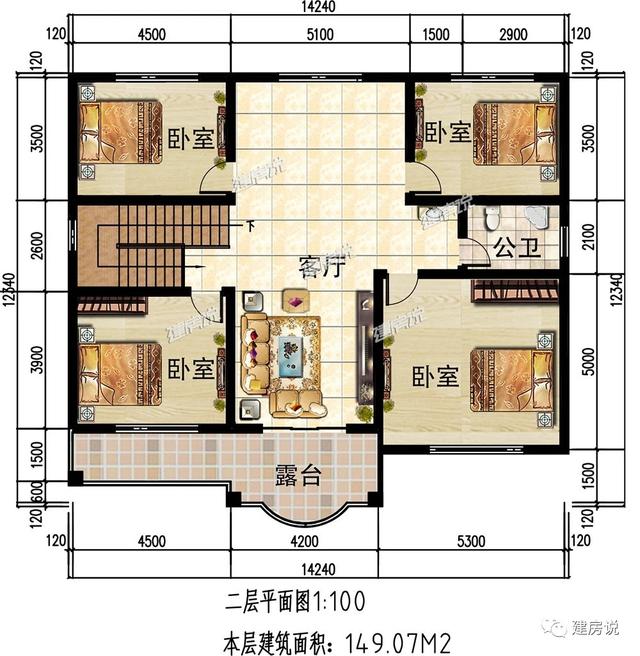 有宅基地一定要蓋一棟別墅，這款二層別墅設(shè)計(jì)圖推薦給你