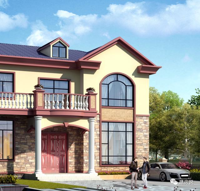 有宅基地一定要蓋一棟別墅，這款二層別墅設(shè)計(jì)圖推薦給你