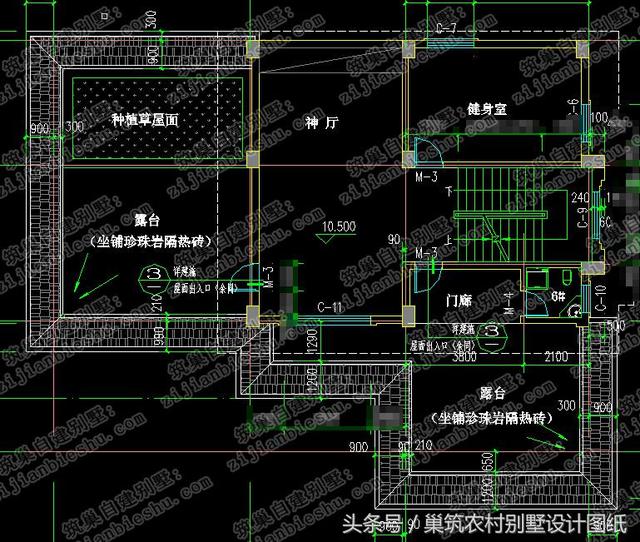2款四層帶挑空客廳農(nóng)村別墅設(shè)計施工圖，適合家里人口多的大家庭建造