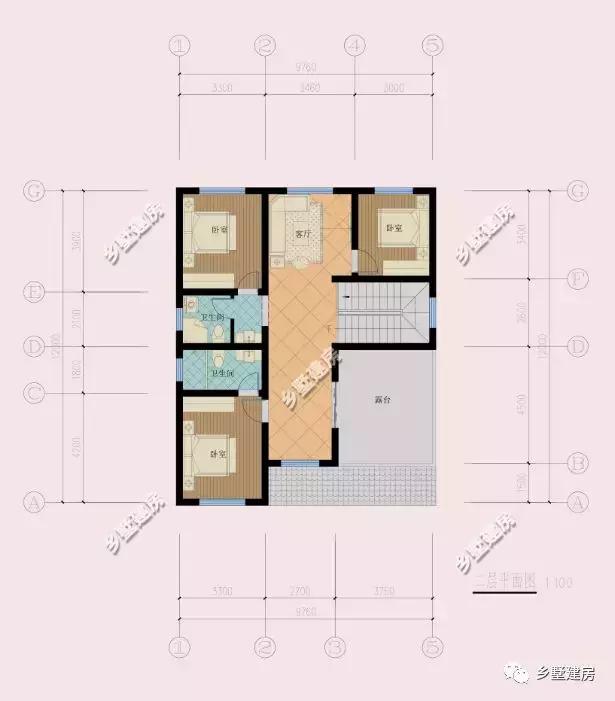 一款帶地下室的農(nóng)村別墅設(shè)計圖，簡單大方，不宜過時
