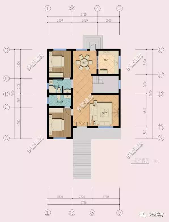 一款帶地下室的農(nóng)村別墅設(shè)計圖，簡單大方，不宜過時