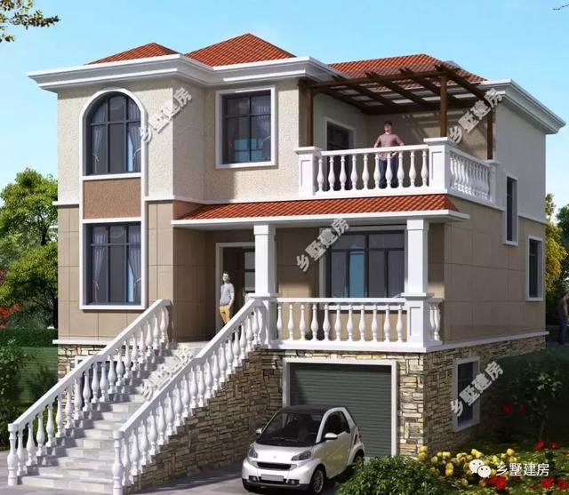 一款帶地下室的農(nóng)村別墅設(shè)計圖，簡單大方，不宜過時