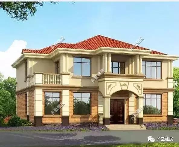 這款二層別墅設(shè)計(jì)戶型除了外觀簡(jiǎn)單大氣，室內(nèi)的裝修也很溫馨精致