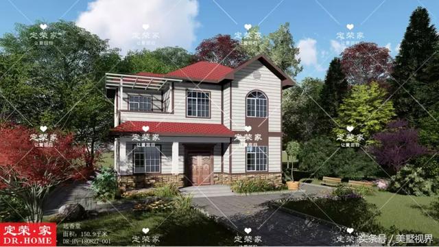 三套農(nóng)村自建房別墅設(shè)計(jì)圖分享，性價(jià)比超高，一層二層都有