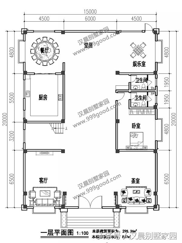 新中式經(jīng)典現(xiàn)代別墅設(shè)計圖，帶游泳池，簡直就是夢想中的房子