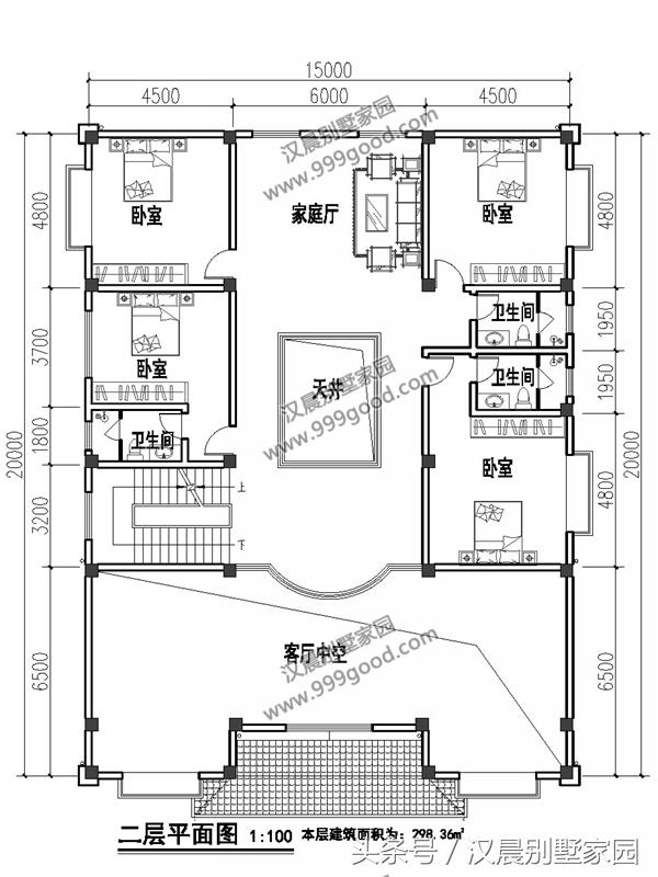 新中式經(jīng)典現(xiàn)代別墅設(shè)計圖，帶游泳池，簡直就是夢想中的房子