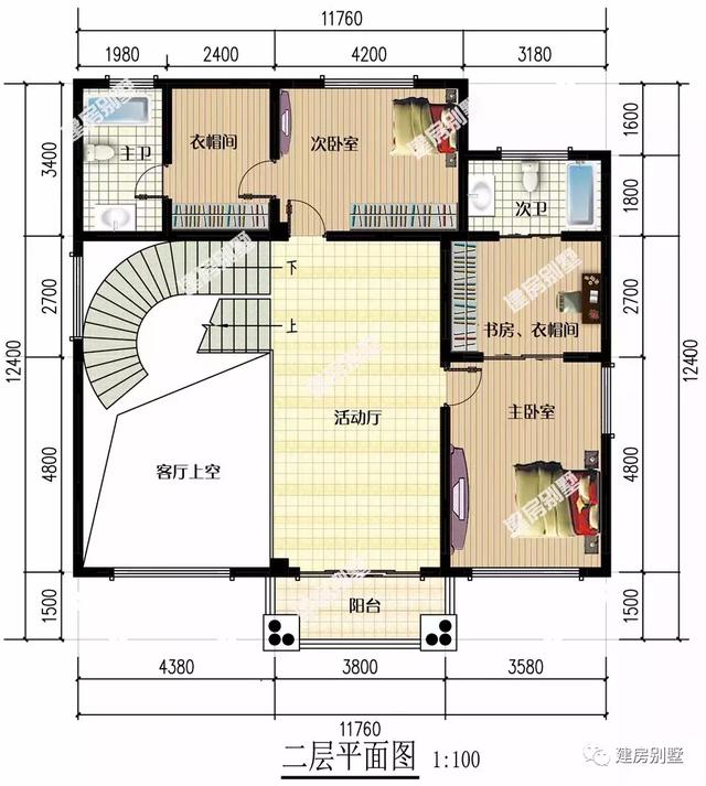 廚房單獨(dú)建的農(nóng)村自建房設(shè)計(jì)圖，外觀靚，布局好