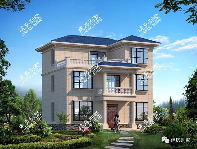 廚房單獨(dú)建的農(nóng)村自建房設(shè)計(jì)圖，外觀靚，布局好