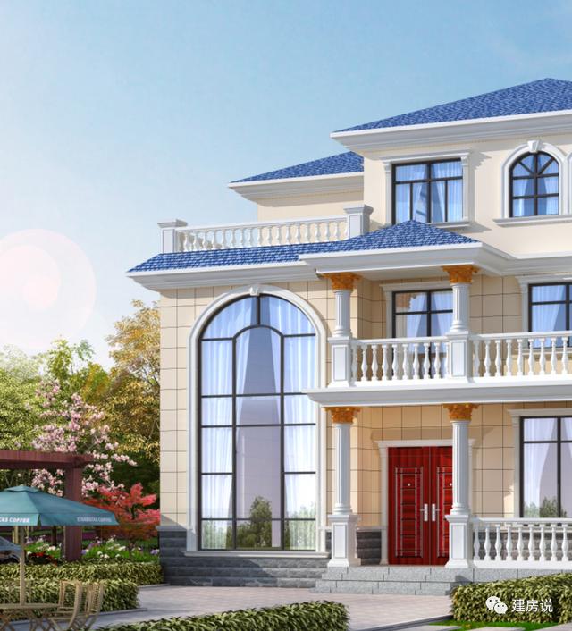 私人訂制的三層別墅設(shè)計圖，外型清新靚麗，空間利用的很合理