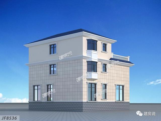 私人訂制的三層別墅設(shè)計圖，外型清新靚麗，空間利用的很合理