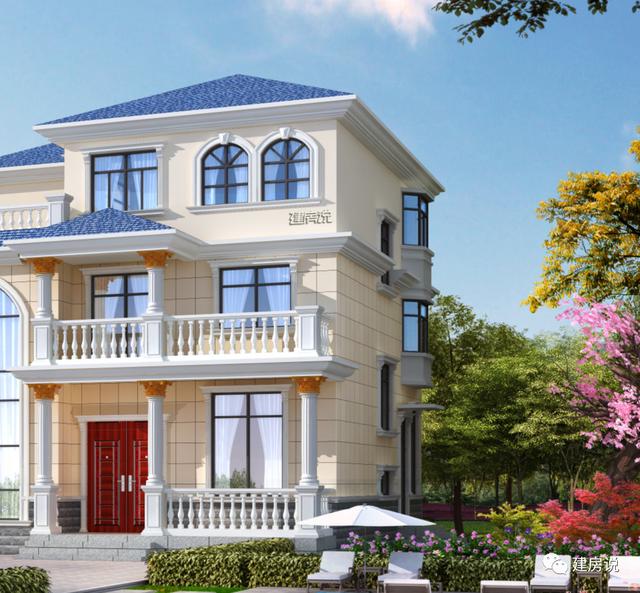 私人訂制的三層別墅設(shè)計圖，外型清新靚麗，空間利用的很合理