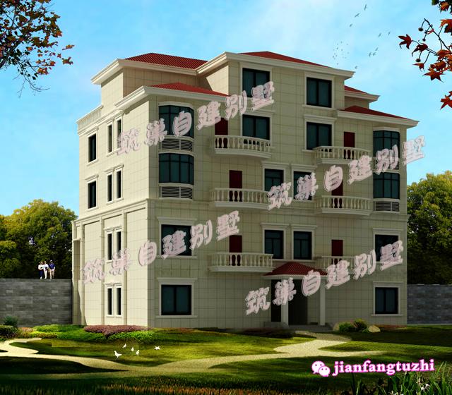 帶庭院農(nóng)村自建別墅設(shè)計(jì)圖，不管院子設(shè)在前邊后邊，都有好處