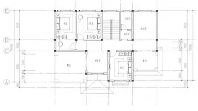 三層小別墅設計圖方案，施工便利，建成之后，必定會成為村里的一大亮點