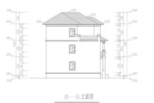三層小別墅設計圖方案，施工便利，建成之后，必定會成為村里的一大亮點