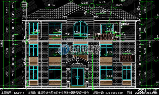 復(fù)式三層別墅設(shè)計(jì)圖 ，外觀淡雅，內(nèi)部布局好