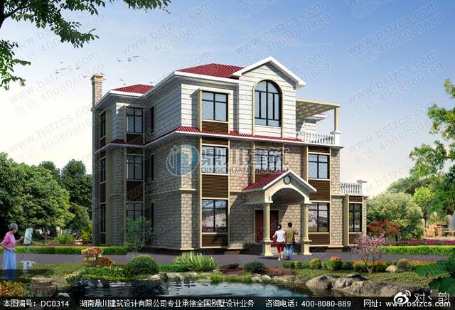 復(fù)式三層別墅設(shè)計(jì)圖 ，外觀淡雅，內(nèi)部布局好