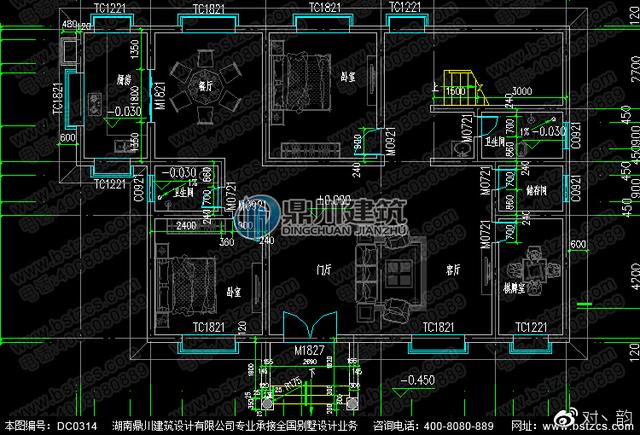 復(fù)式三層別墅設(shè)計(jì)圖 ，外觀淡雅，內(nèi)部布局好