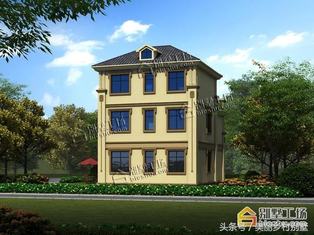 小宅基地的福音來啦，占地不到100平三層別墅設(shè)計圖，不來一套么