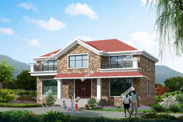 3款二層農(nóng)村別墅設(shè)計(jì)圖，開間13米，款款都精致