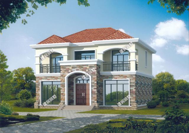 3款二層農(nóng)村別墅設(shè)計(jì)圖，開間13米，款款都精致