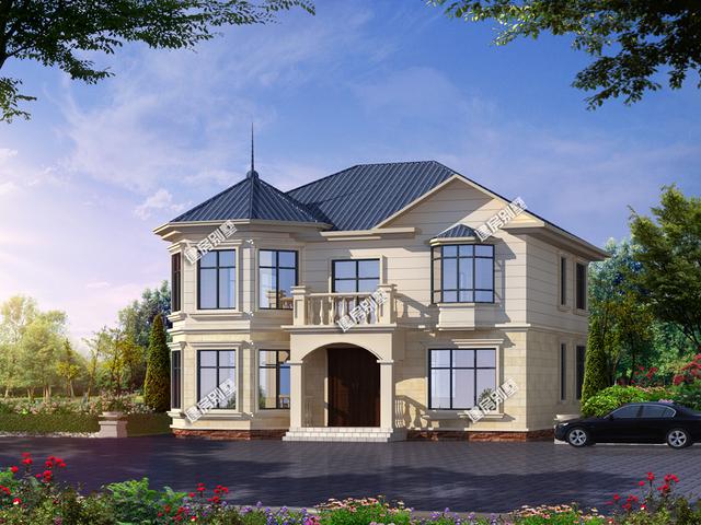 3款二層農(nóng)村別墅設(shè)計(jì)圖，開間13米，款款都精致