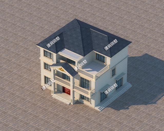 三層臨街別墅設(shè)計(jì)圖，做點(diǎn)小生意也是很不錯的
