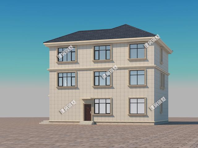 三層臨街別墅設(shè)計(jì)圖，做點(diǎn)小生意也是很不錯的