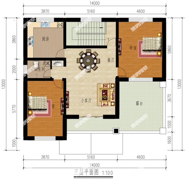 三層臨街別墅設(shè)計(jì)圖，做點(diǎn)小生意也是很不錯的