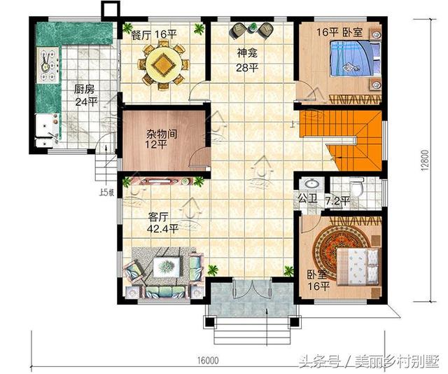 又到了建房的好時節(jié)了，看看這款35萬二層實用農(nóng)村別墅設計圖