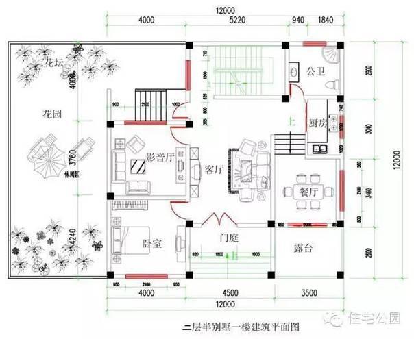 5款二層農(nóng)村自建房全套設(shè)計(jì)施工圖，占地面積約170平方米