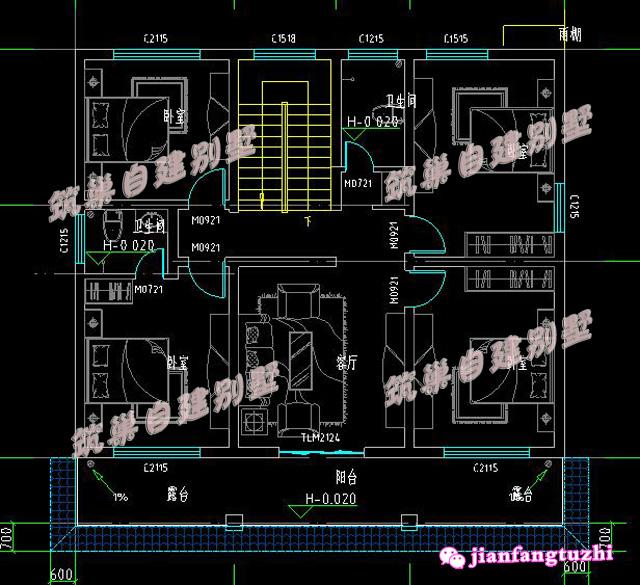 6套農(nóng)村二層別墅設(shè)計(jì)圖，喜歡哪套建哪套