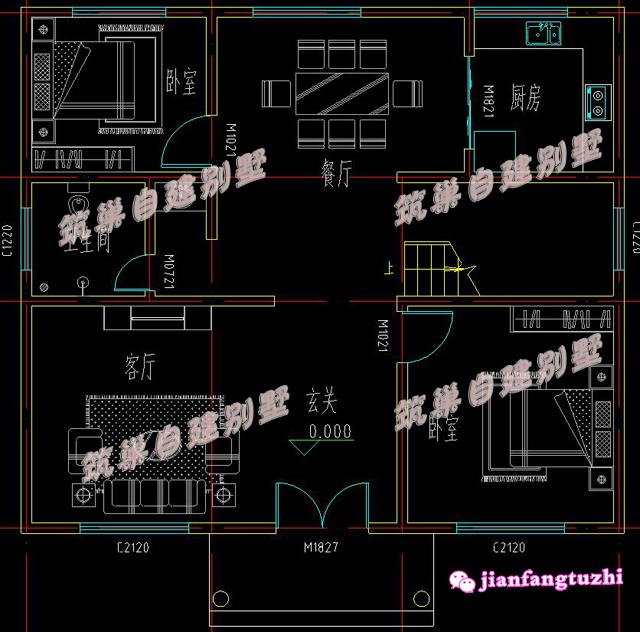 6套農(nóng)村二層別墅設(shè)計(jì)圖，喜歡哪套建哪套