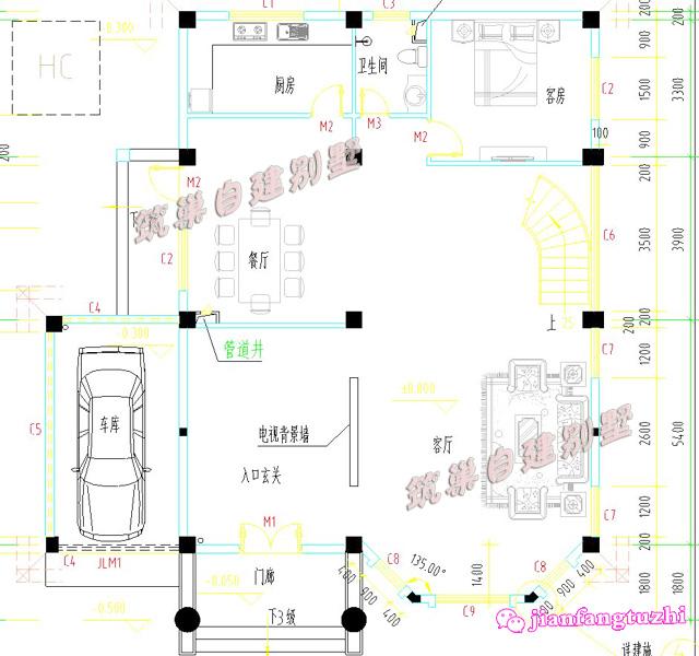 3套鄉(xiāng)村別墅設(shè)計(jì)圖，現(xiàn)在農(nóng)村隨處可見都是漂亮的別墅
