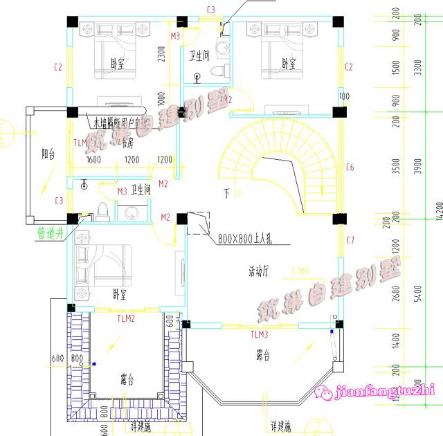 3套鄉(xiāng)村別墅設(shè)計(jì)圖，現(xiàn)在農(nóng)村隨處可見都是漂亮的別墅