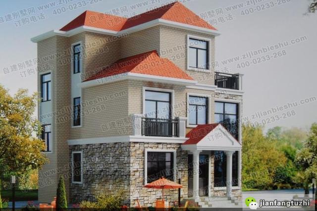 2套三層農(nóng)村別墅全套設計施工效果圖，根據(jù)自己需求設計的房子住起來更舒適